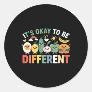 Adesivo É Legal Ser Diferente Cute Diversidade Volta às Au