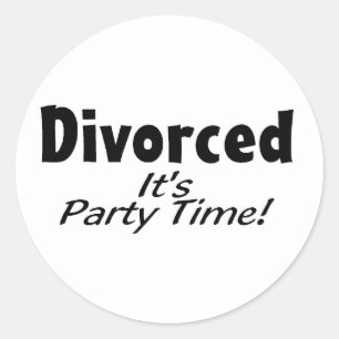 Adesivo É-lhe divorciado o tempo do partido