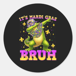Adesivo É Mardi Gras Bruh Alligator Mardigartor Homens Men