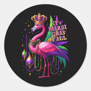 Adesivo É Mardi Gras Y'all Flamingo Costume Girls Women