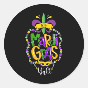 Adesivo É Mardi Gras Yall Funny Mardi Gras Party Mask Co