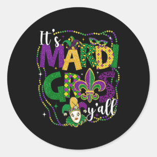 Adesivo É Mardi Gras Yall Mardi Gras Party Costume