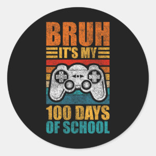 Adesivo É Meu 100 Dias De Escola Gamer Boy 100º Dia