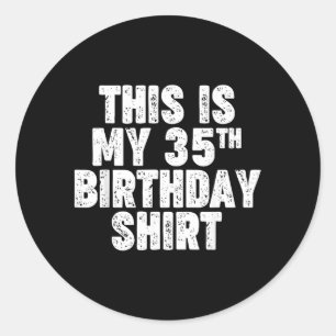 Adesivo É Meu 35º Aniversário