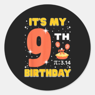 Adesivo É Meu 9º Aniversário Dia Do Pi Matemática 9 Anos C
