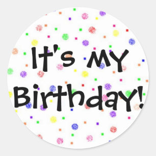 Adesivo É meu aniversário!