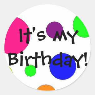 Adesivo É meu aniversário!
