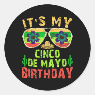 Adesivo É Meu Aniversário De Cinco De Mayo Festa De Aniver