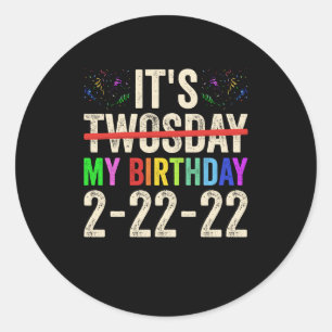 Adesivo É Meu Aniversário No Dia 22 De Fevereiro De 2022
