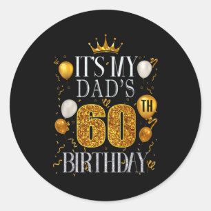 Adesivo É o 60º aniversário do meu pai Feliz aniversário 6