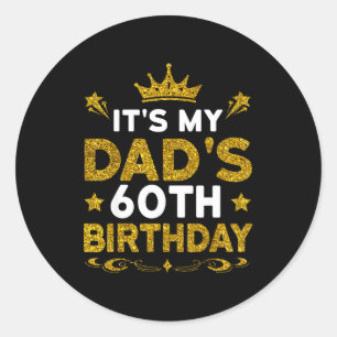 Adesivo É o 60º aniversário do meu pai Feliz aniversário 6
