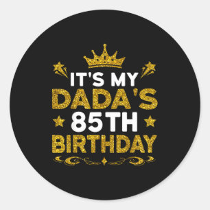 Adesivo É o 85º aniversário do meu pai Feliz aniversário 8