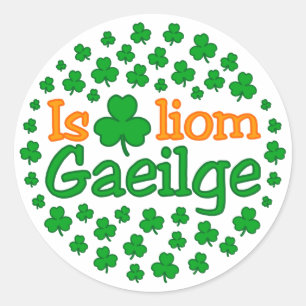 Adesivo É o breá liom gaeilge (eu amo o Irish) Sticker