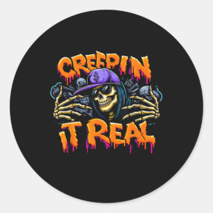 Adesivo É O Halloween Hip Hop Skeleton Grafite S