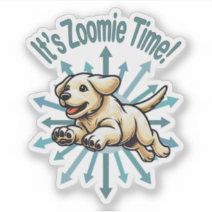 Adesivo É o Laboratório de Ouro de Tempo Zoomie