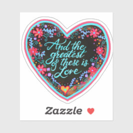 Adesivo E o Maior é a Inspiração do Amor bonito