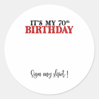 Adesivo É O Meu 70 Aniversário Bonito De 70 Anos.