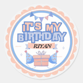 Adesivo É o meu aniversário! Divertido e Festivo - Perfeit