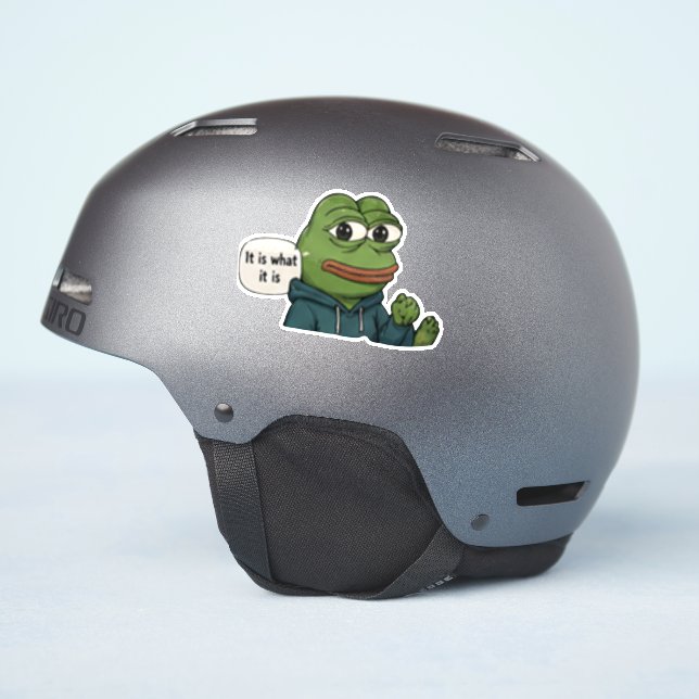 Adesivo É O Que É  (Lado do capacete)