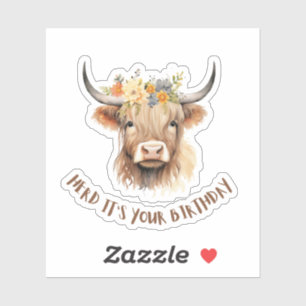 Adesivo É o seu aniversário