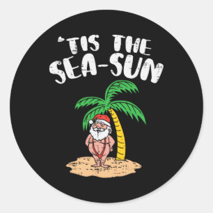 Adesivo É o Sol do Mar, Papai Noel da Árvore de Palmeira d