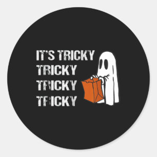 Adesivo É o Tricky Fantasma Boo Diversão de Halloween Mens