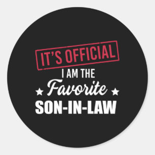 Adesivo É Oficial Eu Sou O Filho-De-Direito Favorito