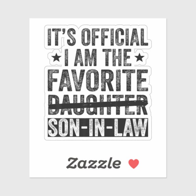 Adesivo É oficial, sou o genro favorito Legal (Folha)