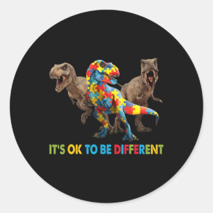 Adesivo É OK Ser Diferente A Consciência Do Autismo Dinoss