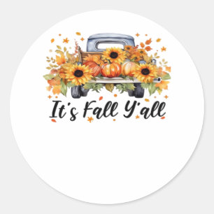 Adesivo É outono, "Pumpkin Autumn Tree Hello Fall Wom"