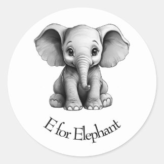 Adesivo E para elefante