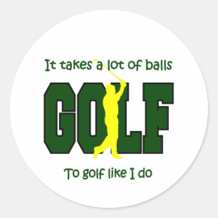 Adesivo É preciso muita coragem para o Golf como eu.