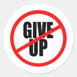 Adesivo é proibido desistir