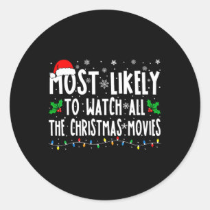 Adesivo É Provável Que Todos Os Filmes De Natal Correspond