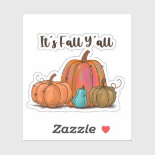 Adesivo É Queda, vocês todos Pumpkins