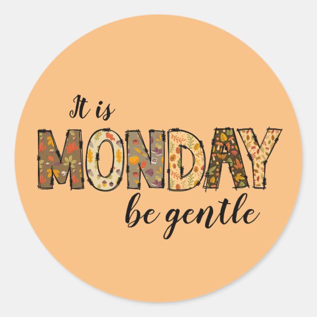 Adesivo É segunda-feira Stickers (Frente)