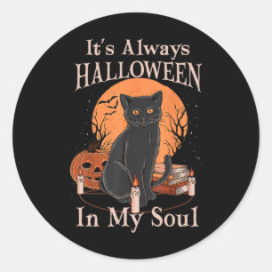Adesivo É sempre o Halloween na minha alma de abóbora.