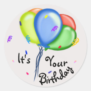 Adesivo É seu aniversário!
