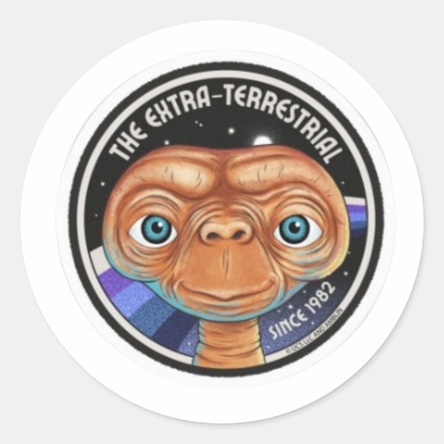 Adesivo E.T. O Extraterrestre Desde 1982 (Frente)