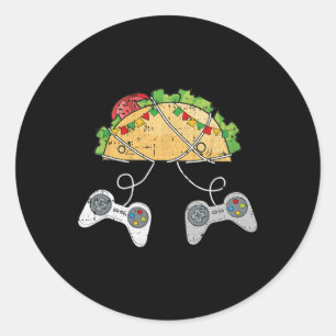 Adesivo E Tacos Cinco De Mayo Videogame Comida Mexicano Ga