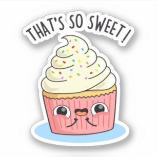 Adesivo É tão doce Cupcake borrifado, picado