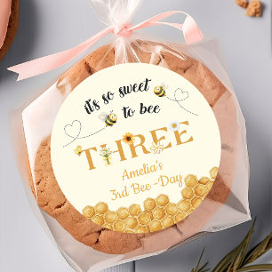 Adesivo É Tão Doce Ser Abelha 3º Aniversário