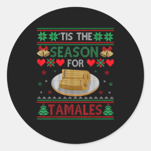 Adesivo É Temporada Para Tamales Engraçado Comida De Natal