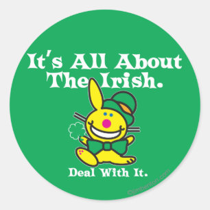 Adesivo É toda sobre o irlandês (o verde)