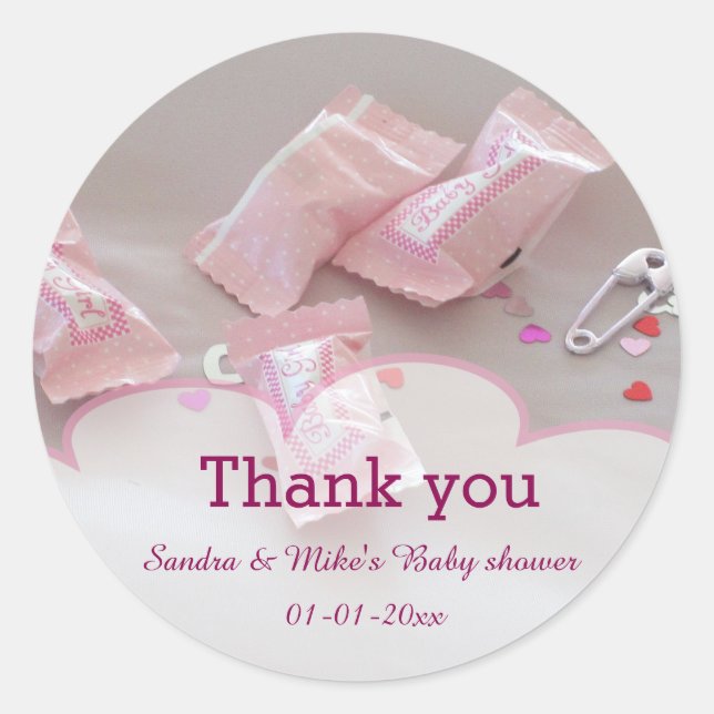 Adesivo É um alfinete de segurança para chás de fraldas (Frente)