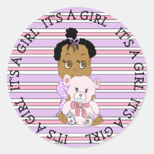 Adesivo É um Bebê Justo e Urso de Teddy