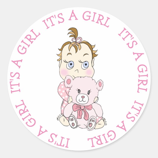 Adesivo É um Bebê Justo e Urso Justo (Frente)