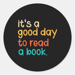 Adesivo É Um Bom Dia Ler Um Livro