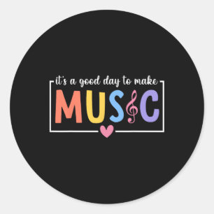 Adesivo É Um Bom Dia Para Fazer Música Músico Música Ensin