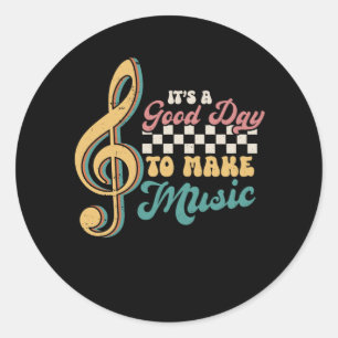 Adesivo É um bom dia para fazer o professor de música ao l